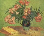 Still life:Vast with Oleanders and Books (nn04)